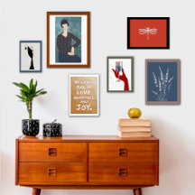 Enchanting Gallery Wall of Art & Souvenirs