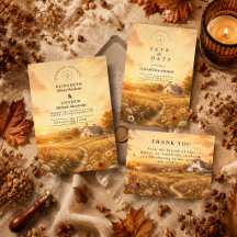 Elegant Autumn Wildflower Wedding