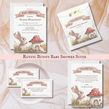 Rustic Bunny Baby Shower Suite