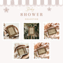 Rustic Pomegranate Vintage Baby Shower