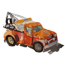 Personal contact calling cards with watercolor art