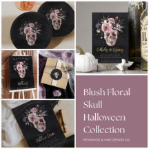 Blush Floral Skull Halloween Collection