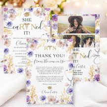 She Earned It Wildflower Gold RN Graduation