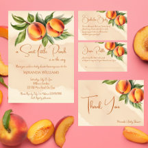 Sweet little peach baby shower