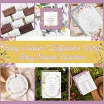 Baby in bloom Wildflower Rustic Baby Shower