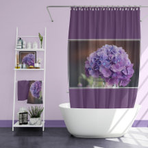 Purple Hydrangea in a Mason Jar Photograph