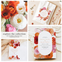 MAX Bold Fuchsia & Bright Orange Floral Wedding