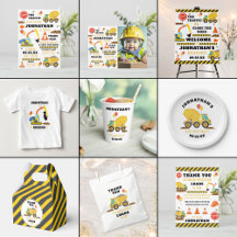 Construction 2nd Birthday Party