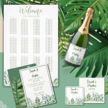 Tropical Green Palm Leaf Wedding Foliage