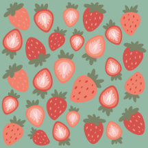Strawberries Seamless Pattern