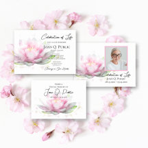 Pink Water Lily Flower Funeral / Memorial 
