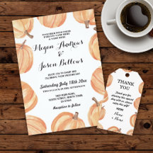 Watercolor Pumpkin Fall Collection