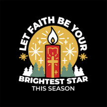 Let Faith Be Your Brightest Star Candle Art
