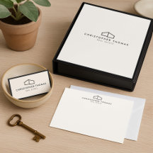 Modern Home Logo Ivory Realtor Business Suite