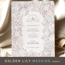 Golden Lily Wedding Collection William Morris