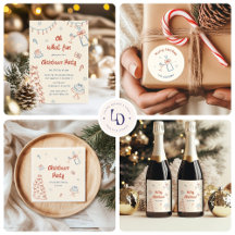 Whimsical Hand Drawn Christmas Party