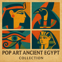 Pop Art Egyptian Gods & Sphinx Collection