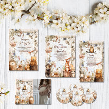 Cute Woodland Forest Animals Baby Shower