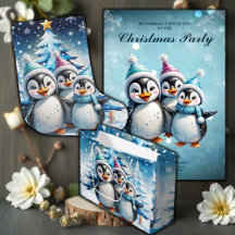 Three adorable penguins