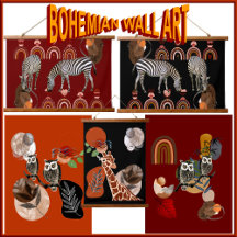 Minimalist Wall Art Boho Bohemian Decor