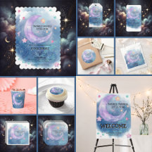 Dreamy Watercolor Twinkle Little Star Baby Shower 