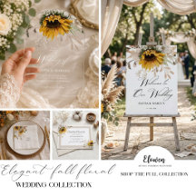 Elegant Fall Floral Wedding Collection