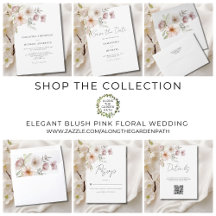 Elegant Blush Pink Floral Wedding Collection