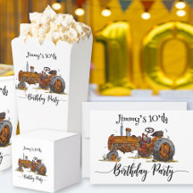 Boys Birthday Party with Tractor