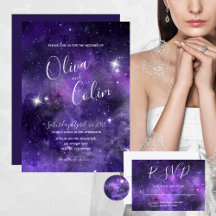 Night Sky Starlight Wedding Invitation Collection
