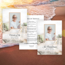 Boardwalk to Beach Funeral Service Memorial
