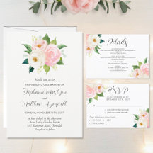 Blush Pink Roses Wedding Collection