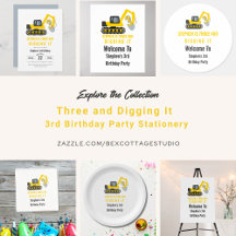  Three and digging It  3rd Birthday Party 