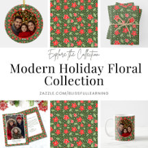 Modern Floral Christmas Collection