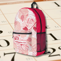 Custom Backpacks with Bible Verse or Name