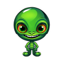 Stickers The Adventures of Little Aliens