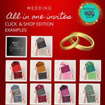 All in one wedding invitation cards