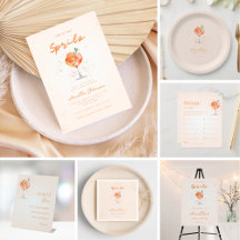 Peachy Love at First Spritz Bridal Shower Suite