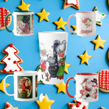 Vintage Christmas Holiday mugs