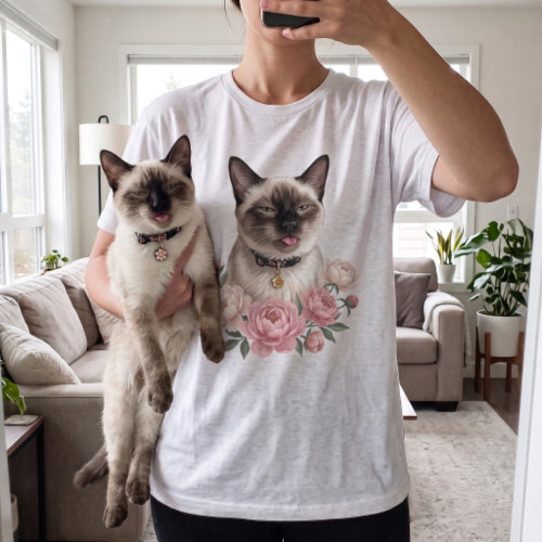 Mirror Selfie + Pet: the personalized t-shirt with your pet's portrait