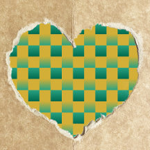 Elegant checkered pattern in green and gold