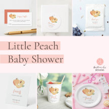 Little Peach on the Way Baby Shower