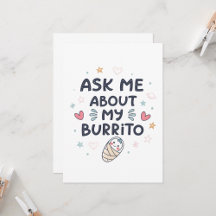 Cute Baby Burrito Illustration