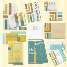 Geometric Modern Wedding Pale