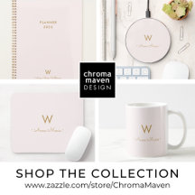 HOME OFFICE   Modern Pastel Monogram