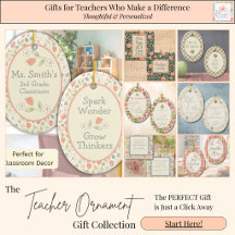 Personalized Teacher Ornaments – Custom Gifts