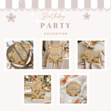 Retro Vintage Car Two Fast Birthday