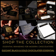  Elegant Black & Gold Chocolatier Essential
