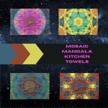 Mosaic Mandala Kitchen Towels