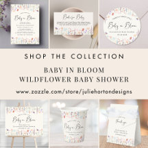 Boho Baby In Bloom Wildflower Baby Shower