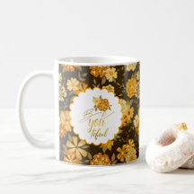 Floral-themed Coffee Mugs